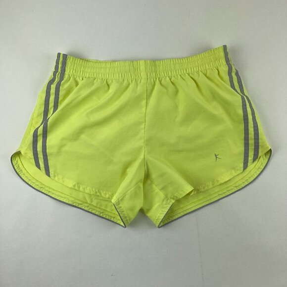 Danskin Now Shorts Womens Small 4-6 Yellow Lined Elastic Waist - Picture 1 of 9